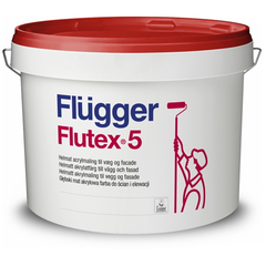41842 Краска Flugger Flutex 5 для стен, для потолка 4.9 л