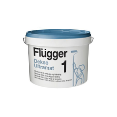 Краска Flugger Dekso 1 для потолка, для стен 2.8 л