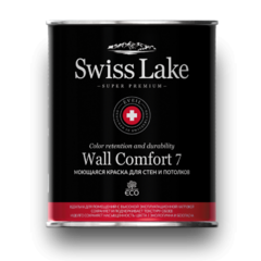 Краска Swiss Lake Wall Comfort 7 моющаяся для стен и потолков 9 л