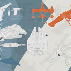 8-4001-Star-Wars-Technical-Plan Фотообои Komar Disney x